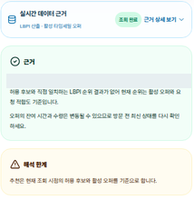 MVP 소비자 화면: 추천 근거와 해석 한계